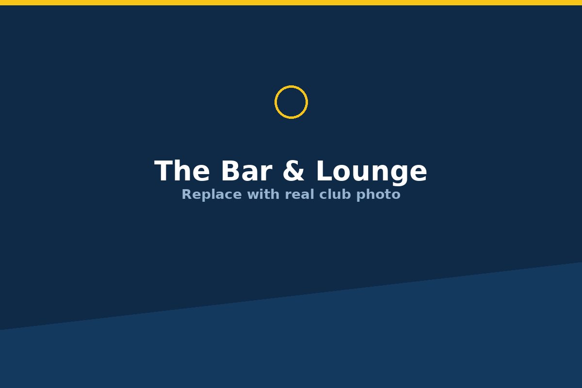 The bar and lounge at Broad Lane Club