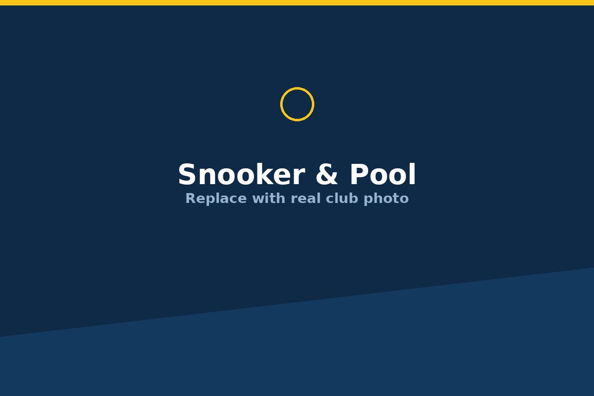 Snooker and pool tables at Broad Lane Club